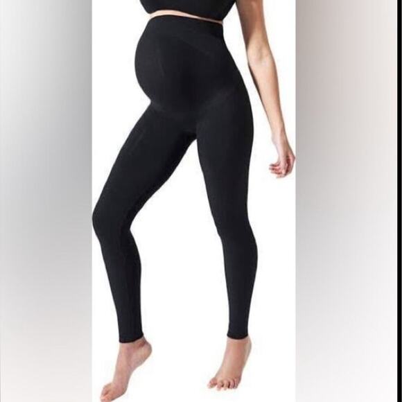 Blanqi Everyday Maternity Belly Support Leggings Black Size XL - Picture 2 of 10